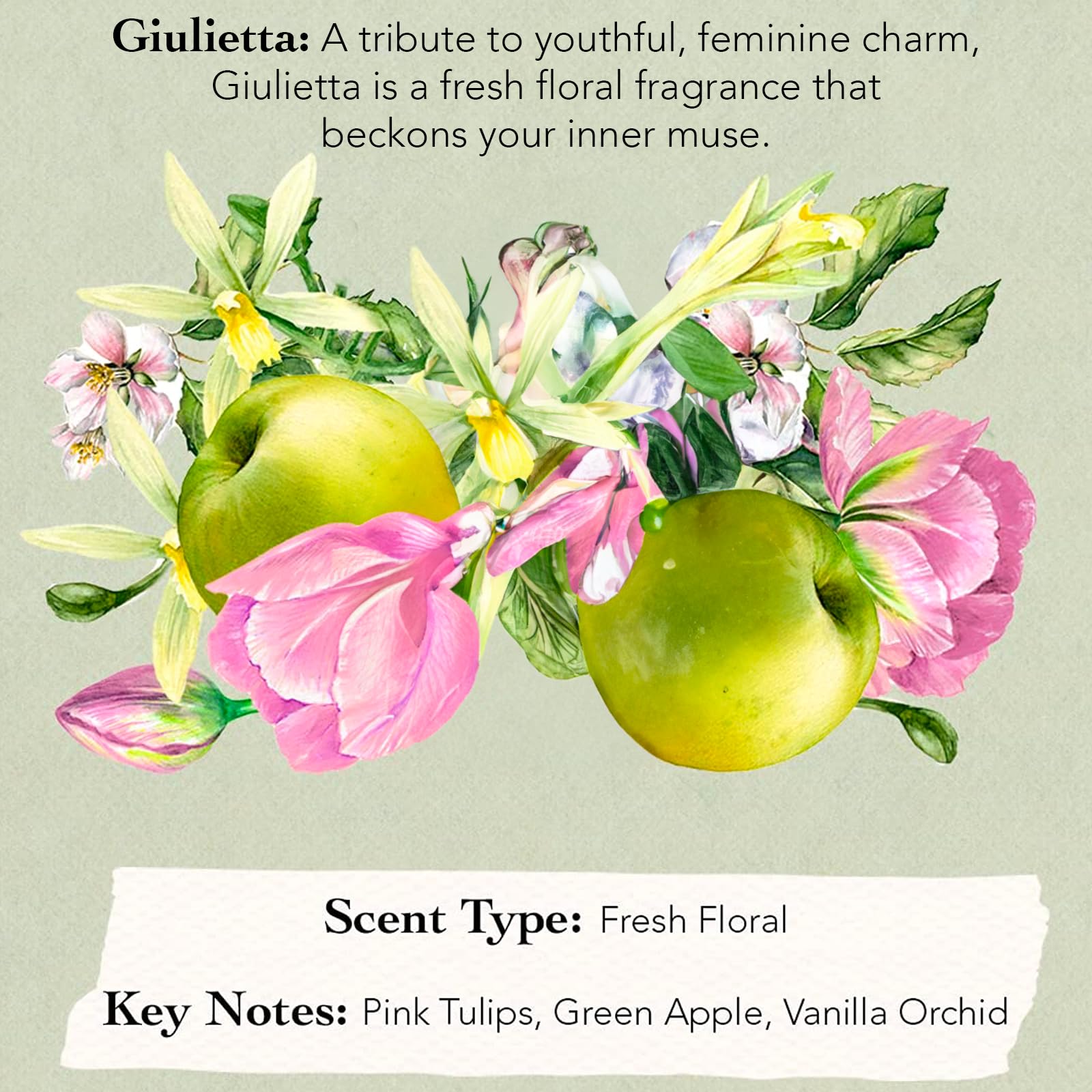 TOCCA Colette sampler bottle to compare signature notes.