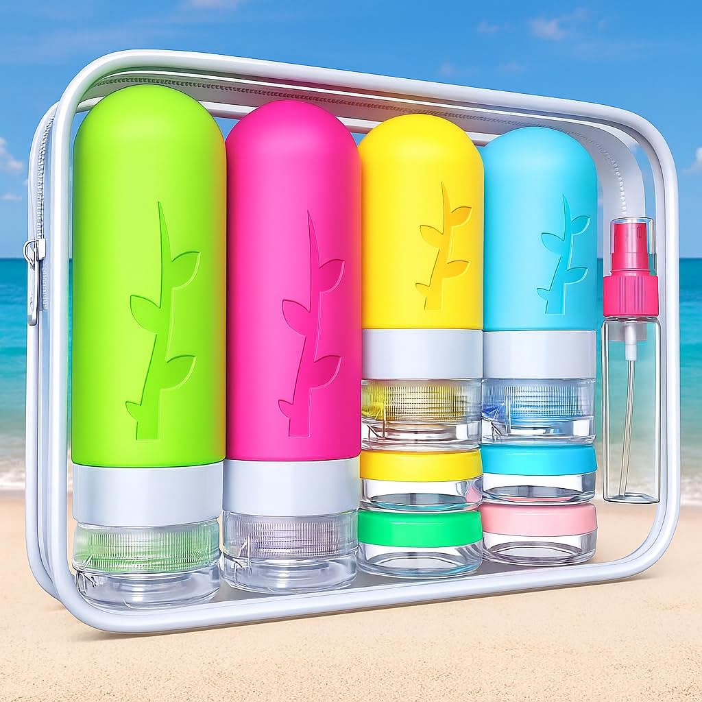 Tocelffe clear travel bag keeps toiletries visible and accessible on the go