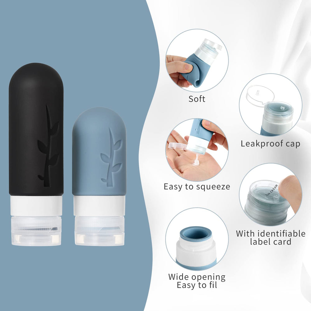 Tocelffe spray bottles for easy mist application on the go.