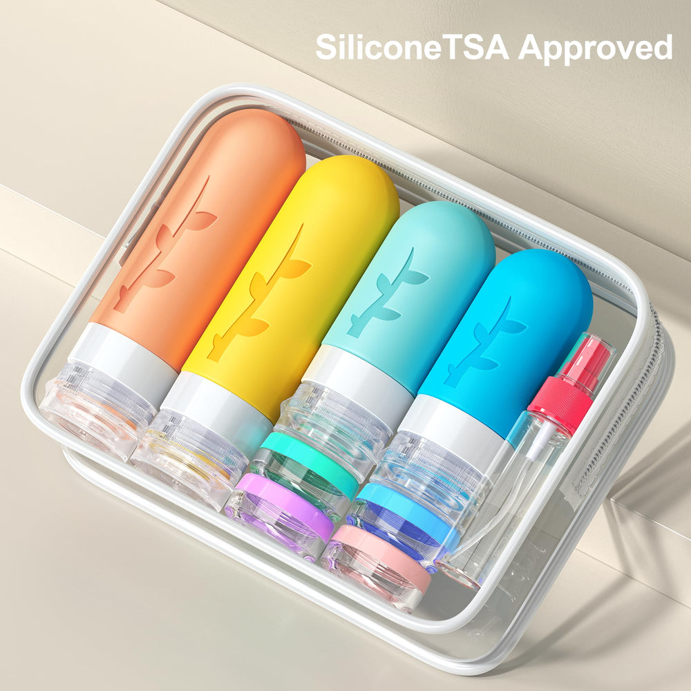 Tocelffe travel accessory kit including funnels, labels, brush and spatulas