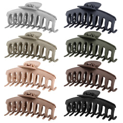 TOCESS pinzas para cabello grandes con acabado mate, agarre suave y seguro.