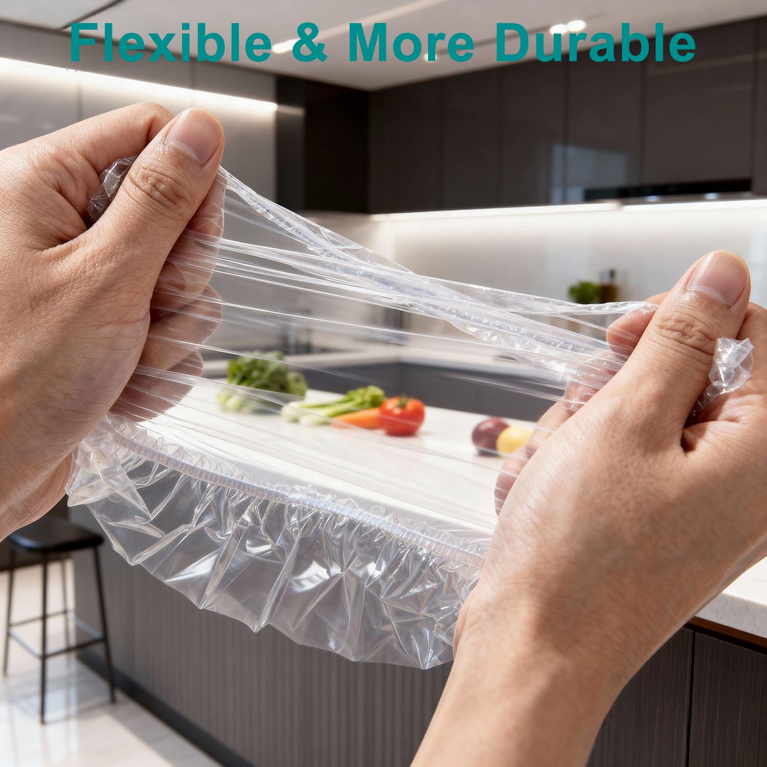 TodHeei thicker waterproof shower cap with elastic edge prevents leaks in the bath.