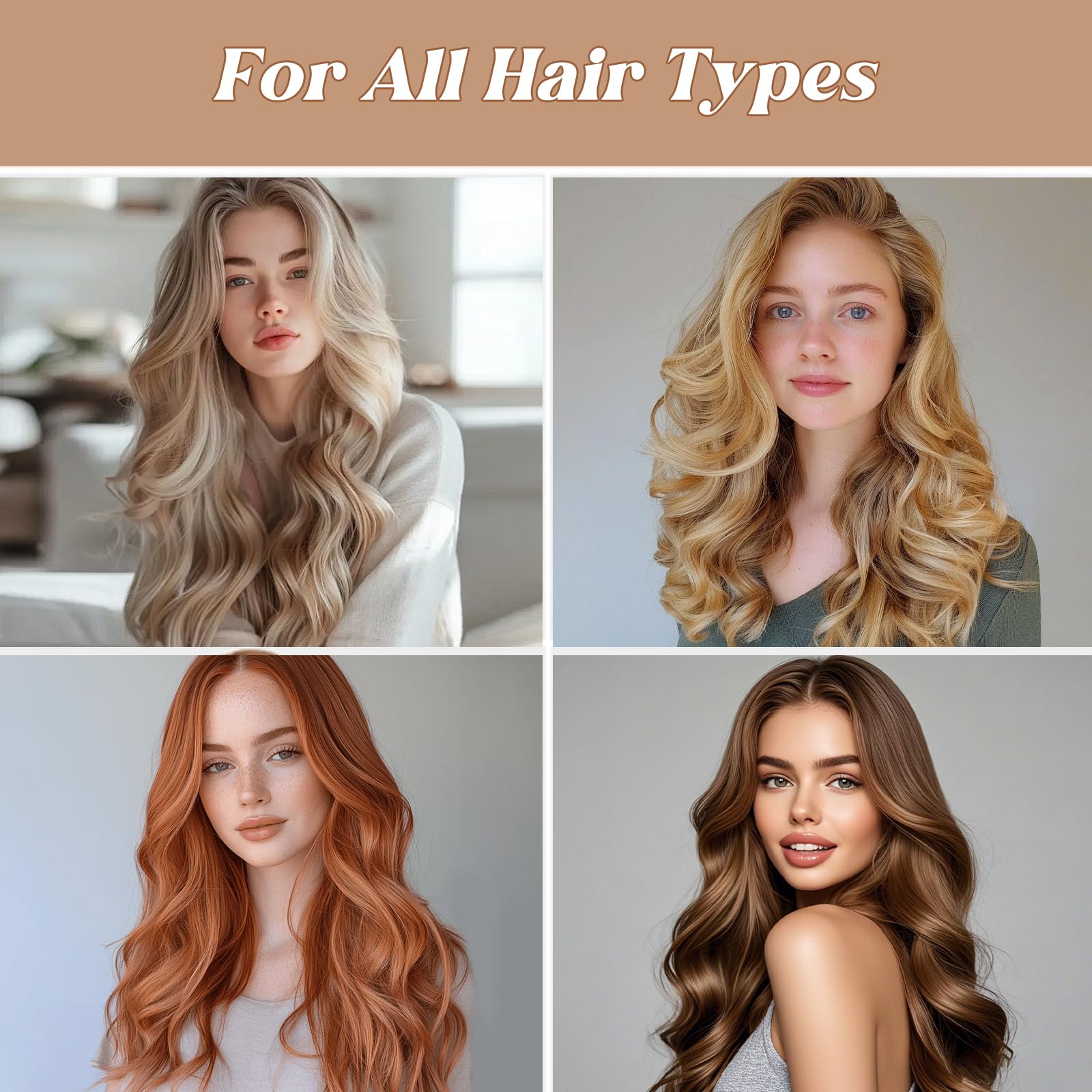 Togayu all hair types-friendly rollers define volume and texture without heat damage
