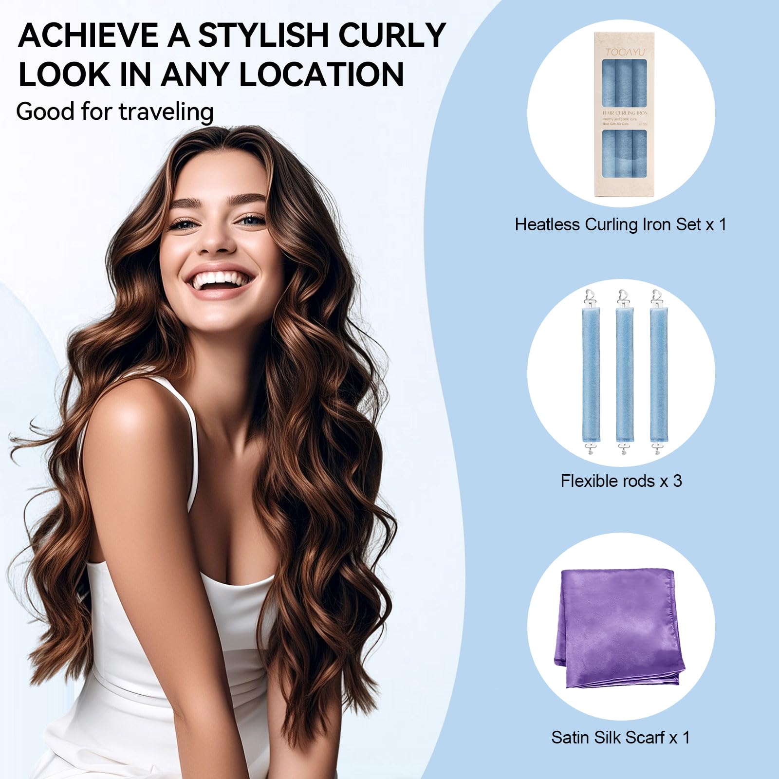 Togayu flexible wand curlers adapt to all hair types for versatile waves.