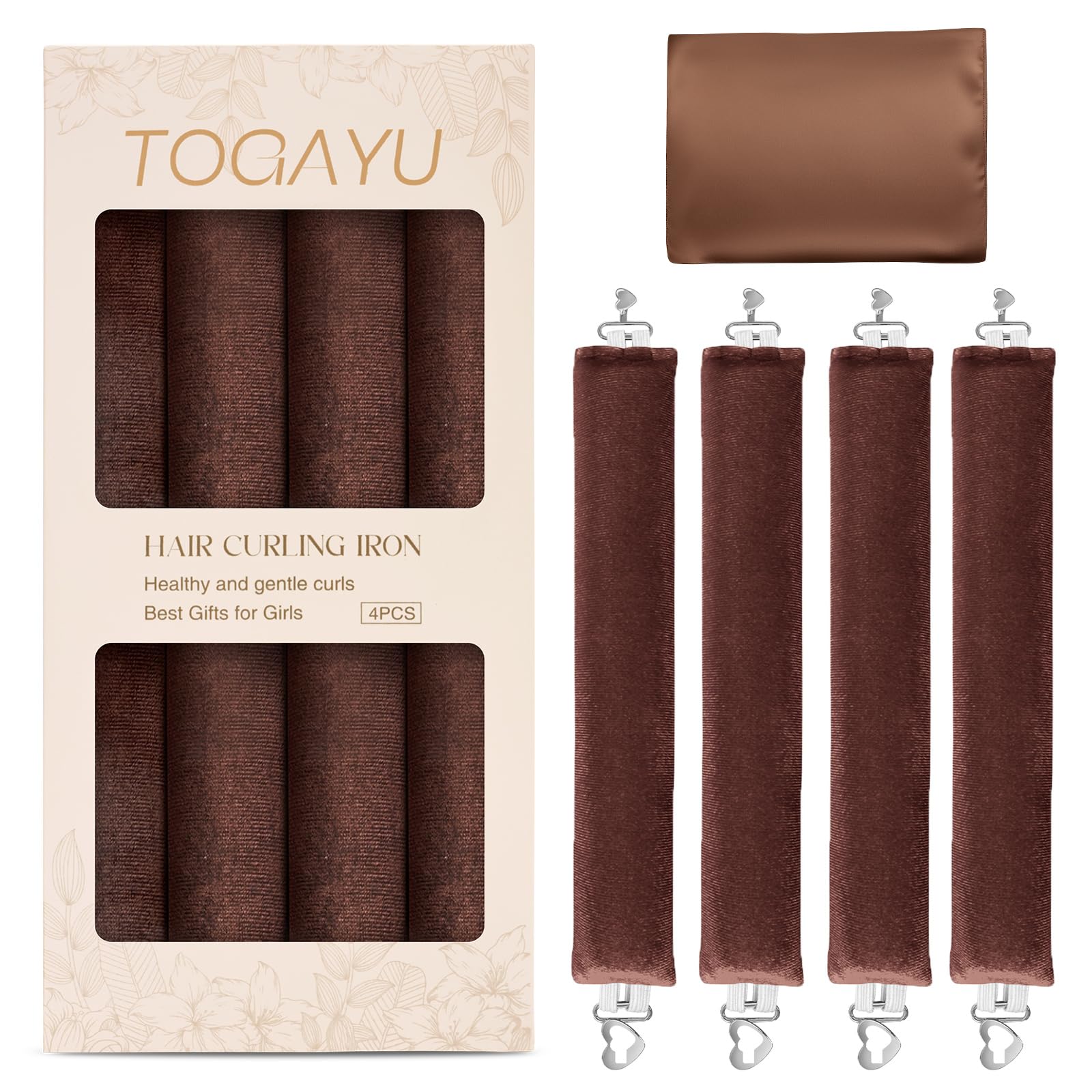 Togayu heatless curls overnight set packaging for travel-friendly setup