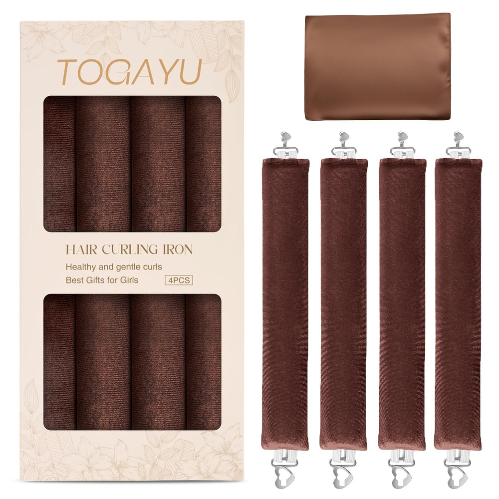 Togayu heatless curls overnight set packaging for travel-friendly setup