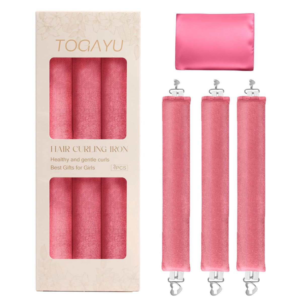 Togayu heatless curls set with overnight rollers for effortless waves