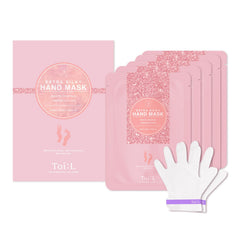 TOI:L Extra Silky Hand Mask pack front, showcasing luxurious hydration for dry hands.