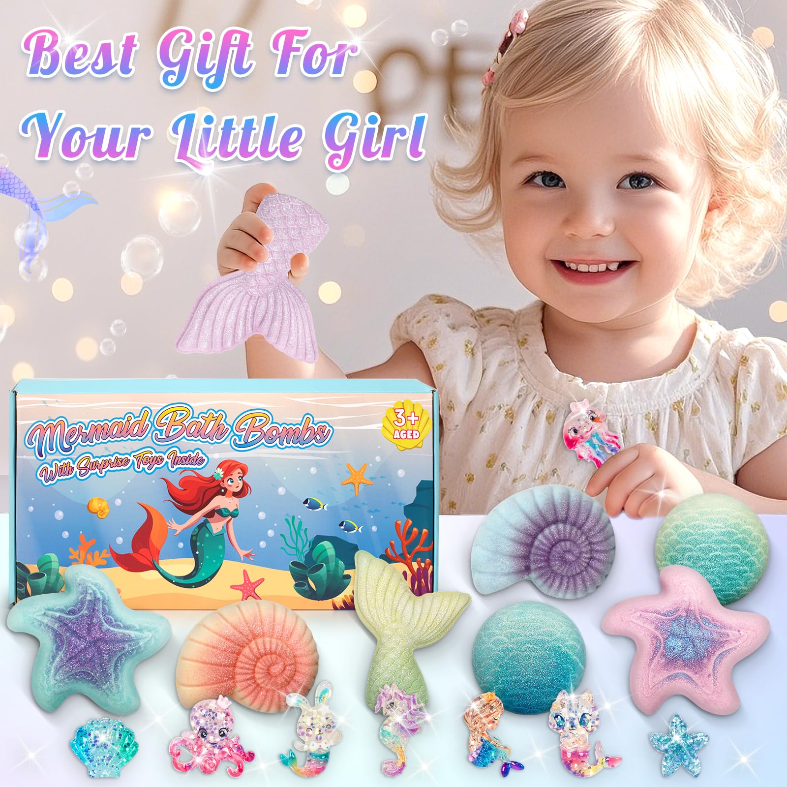 Toidgy Mermaid bombs rinse clean with no stains after use.