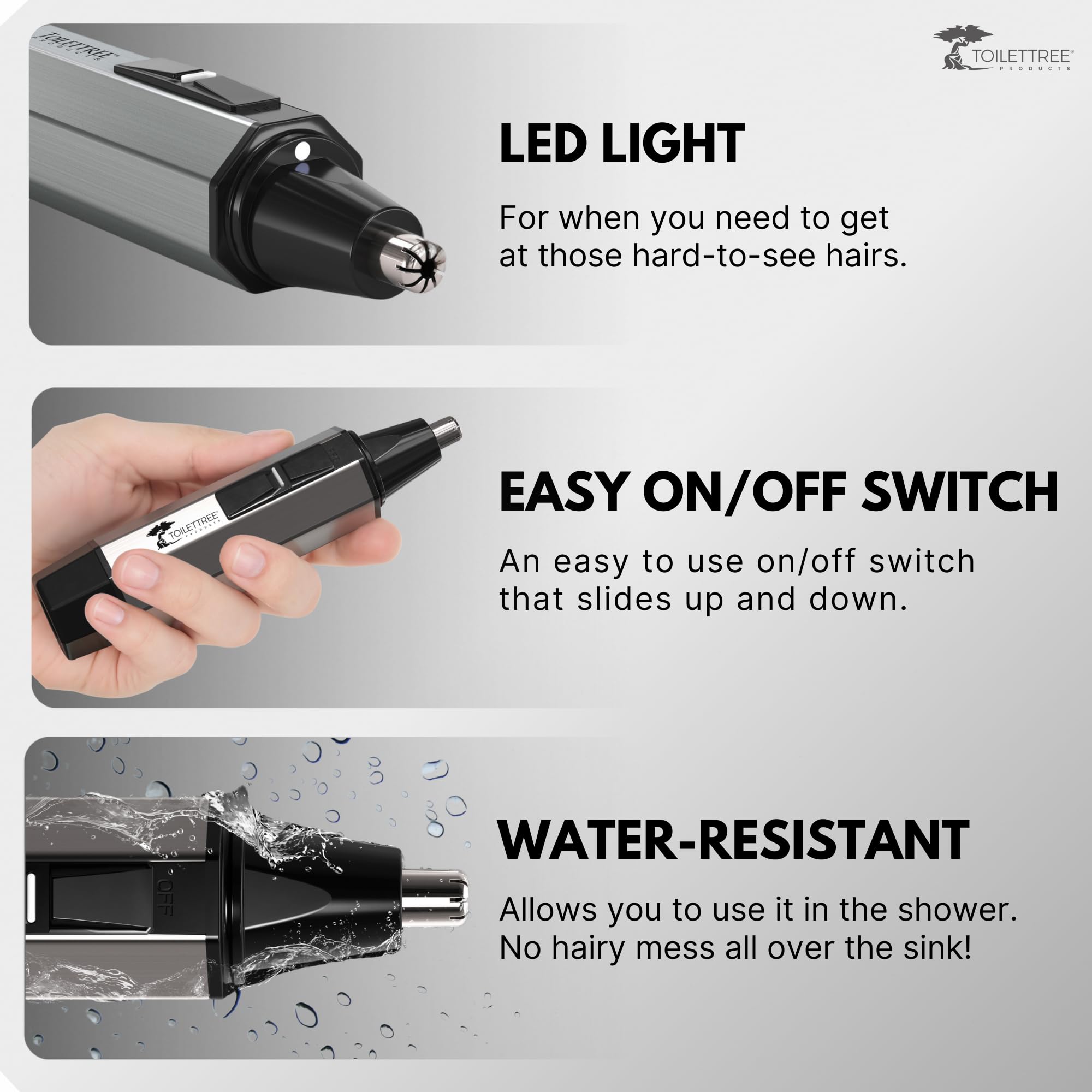 ToiletTree cordless trimmer lets you groom anywhere