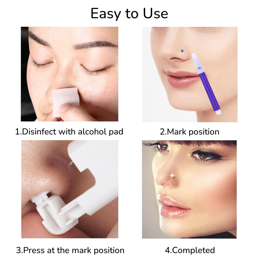 TOKRING single-use piercing gun supports hygienic at-home piercing.