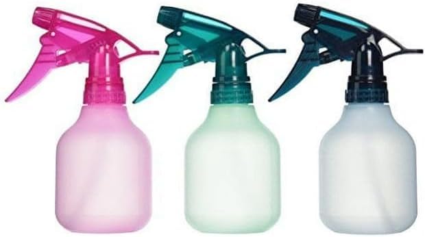 Tolco 8 oz frosted fashion blue bottle with Model 300 trigger sprayer, ideal for DIY sprays