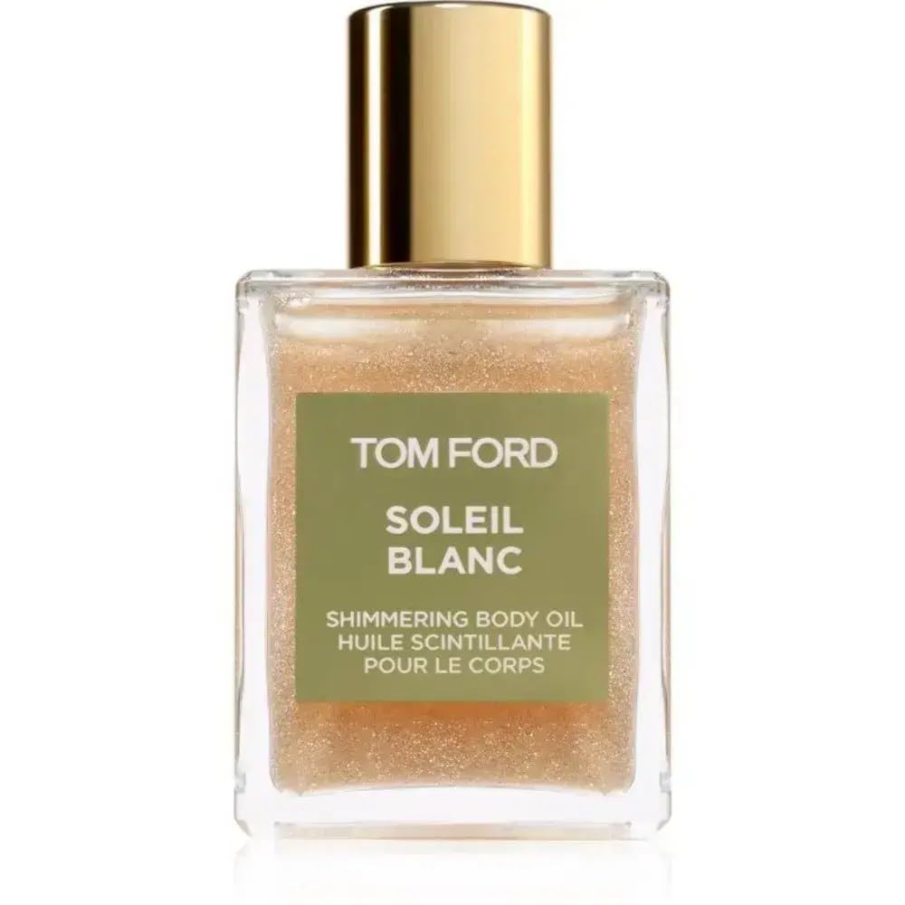 Tom Ford Soleil Blanc shimmering body oil mini bottle for radiant skin and a luxe glow
