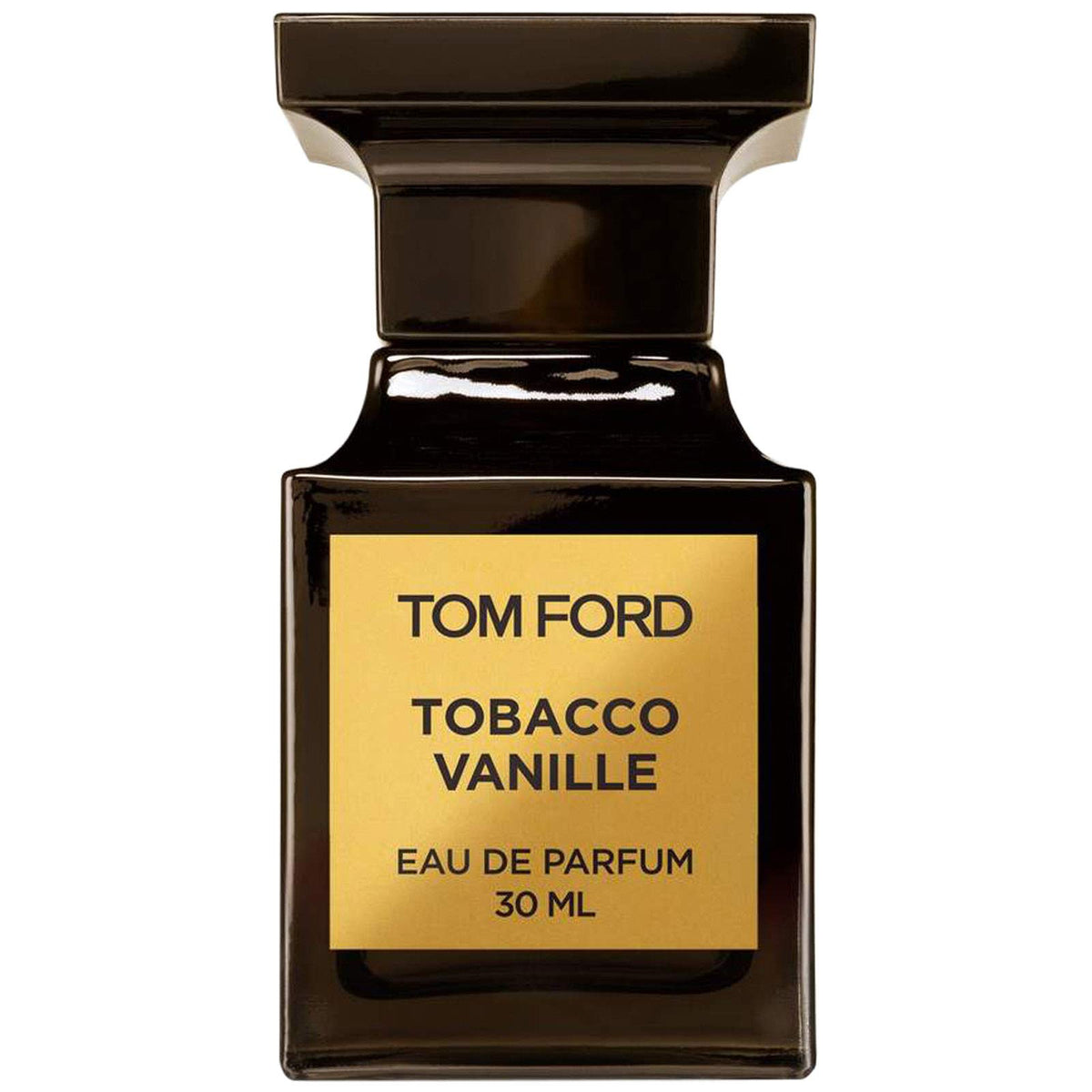 Tom Ford Tobacco Vanille bottle pour highlights tobacco and vanilla notes for a lasting evening scent.