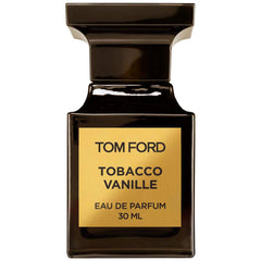Tom Ford Tobacco Vanille bottle pour highlights tobacco and vanilla notes for a lasting evening scent.