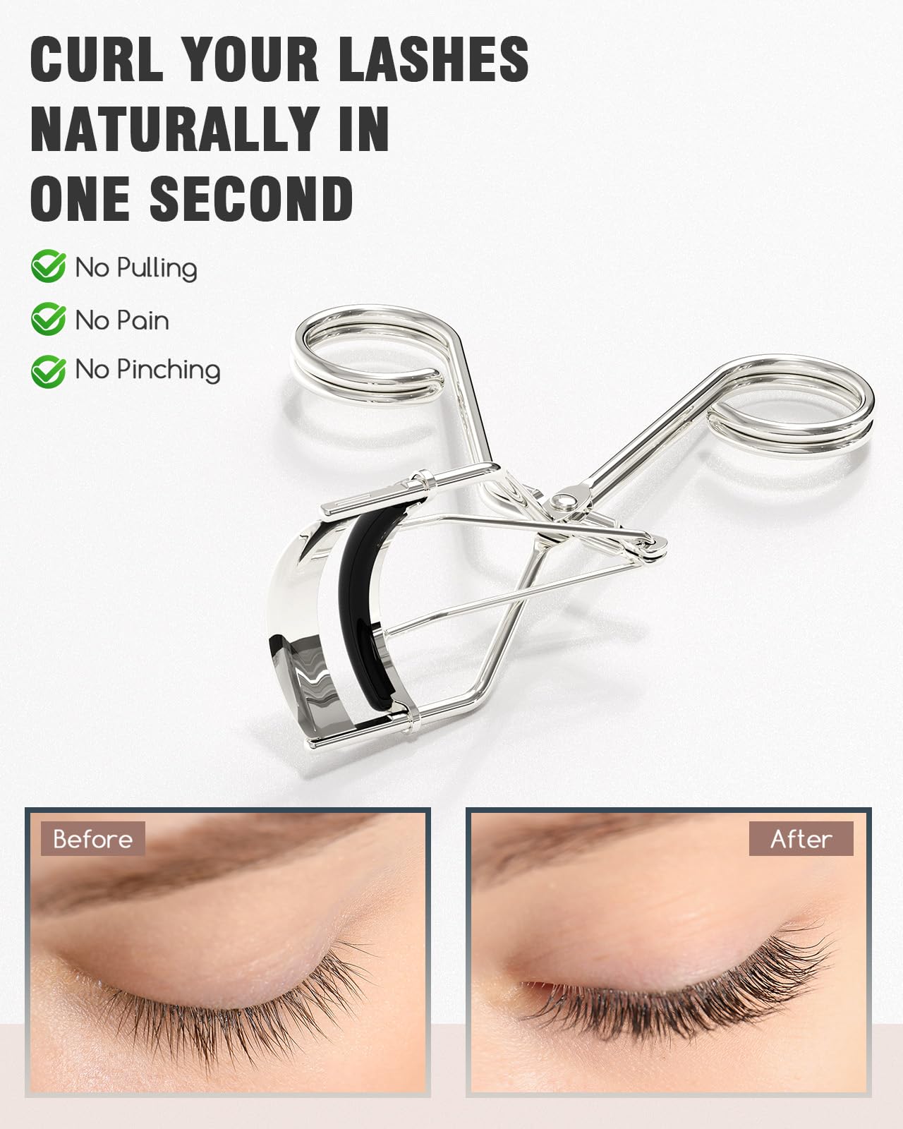TOMEEM refill pads pack with multiple silicone pads for comfortable curling.
