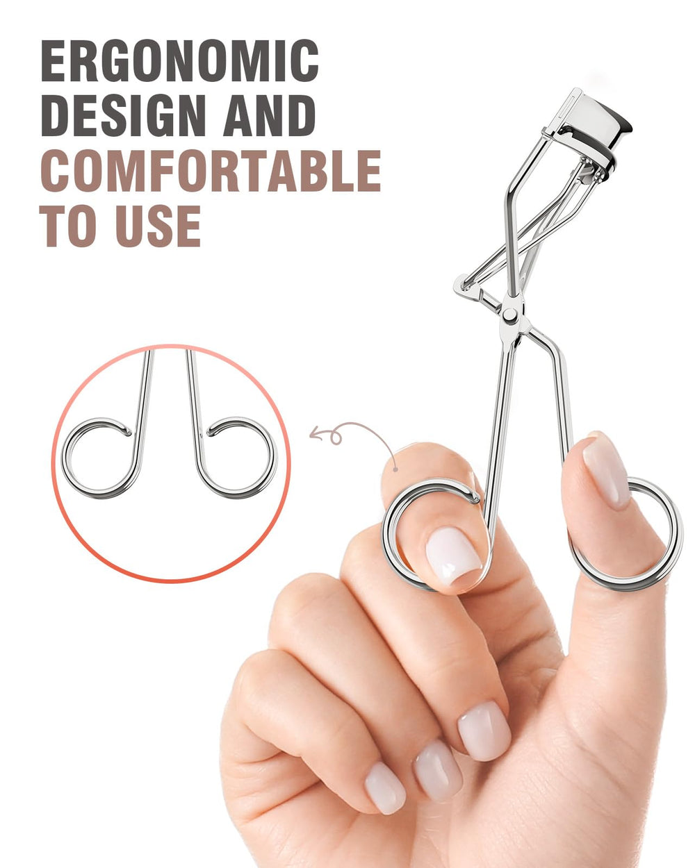 TOMEEM eyelash curler rose gold appearance adds elegance to your vanity.