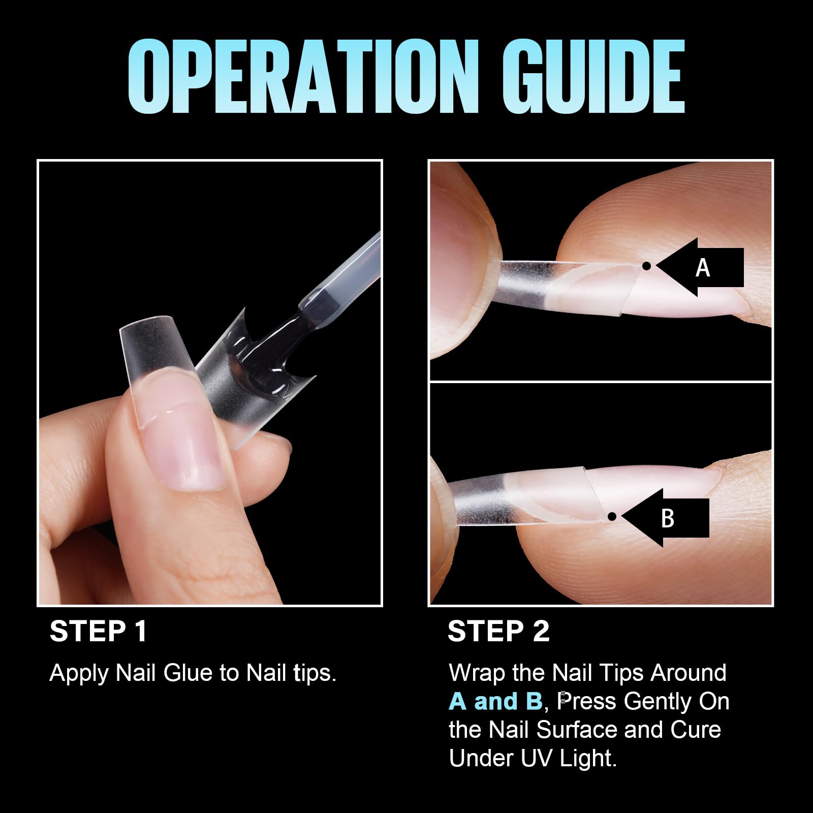 TOMICCA 12-sized tips with numbered fronts for quick, accurate sizing.