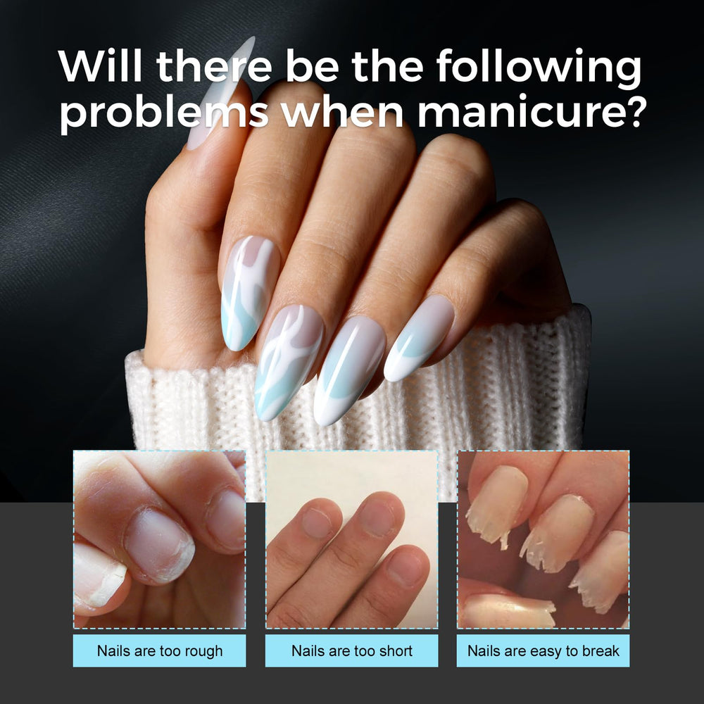 TOMICCA consejos piezas ligeras flexibles para uñas de gel.