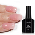 TOMICCA Jelly Pink Gel Nail Polish – 15ml Clear Nude Pink, Long-Lasting Shine