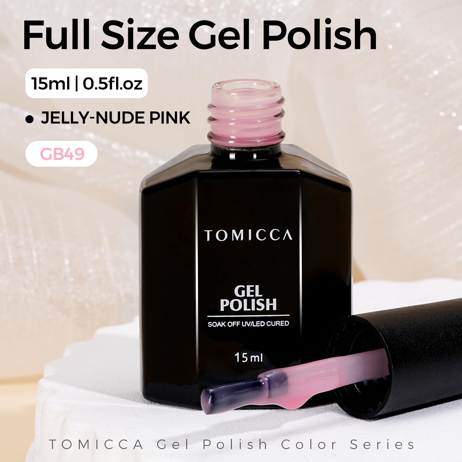 TOMICCA Jelly Pink inspires easy DIY nail art ideas.