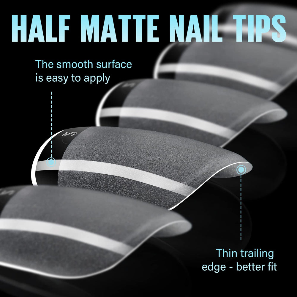 TOMICCA no-trace edges image demonstrates seamless flat nail application.