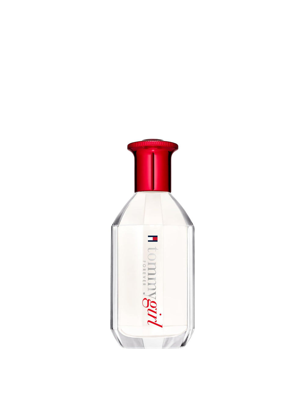 Tommy Hilfiger Tommy Girl Forever bottle pour highlights fresh bergamot and pear notes.
