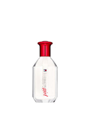 Tommy Hilfiger Tommy Girl Forever bottle pour highlights fresh bergamot and pear notes.
