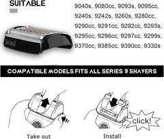 Tomorrow will be better Braun Series 9 replacement head delivers high-precision lifting and cutting.