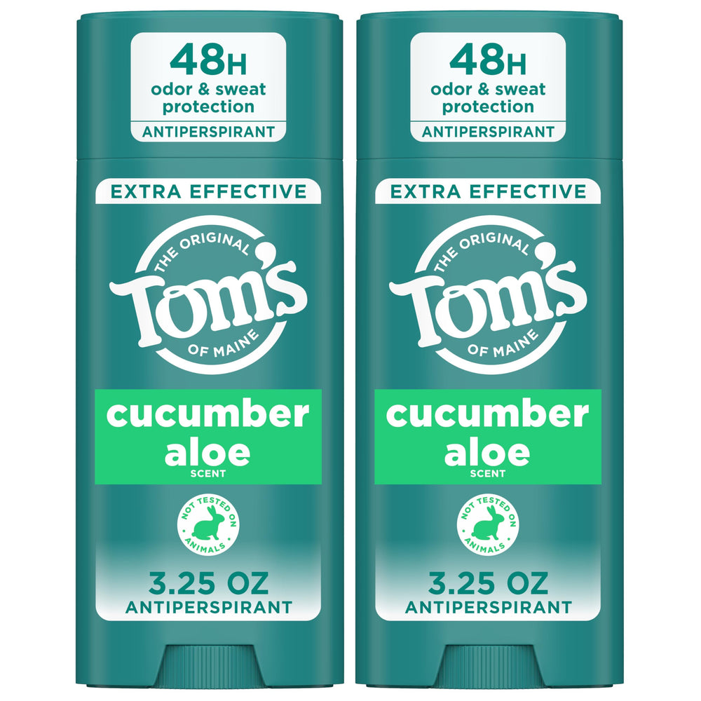 Tom’s of Maine antitranspirante pepino aloe en envase doble para uso diario
