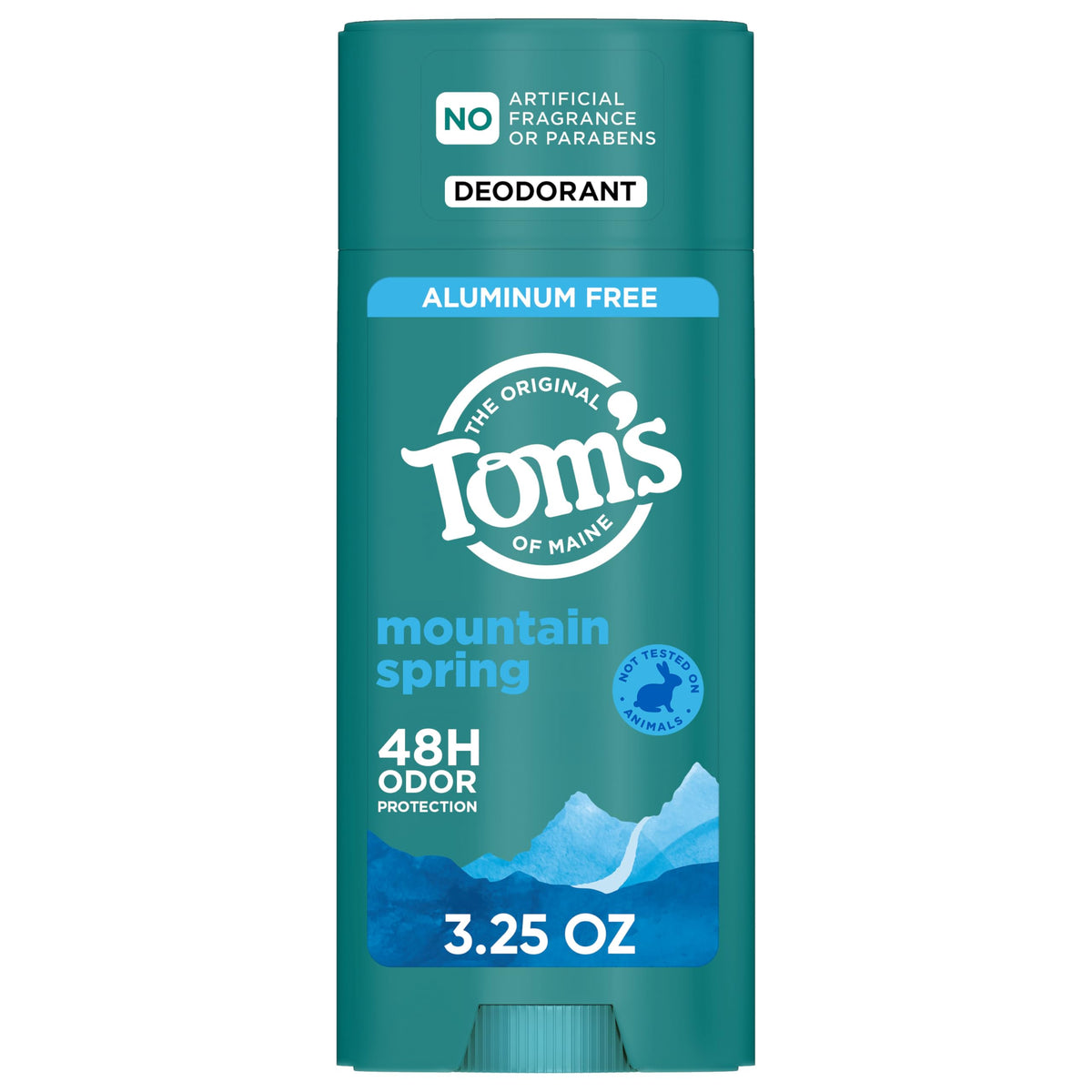 Tom's of Maine desodorante barra Montaña Primavera, sensación fresca todo el día