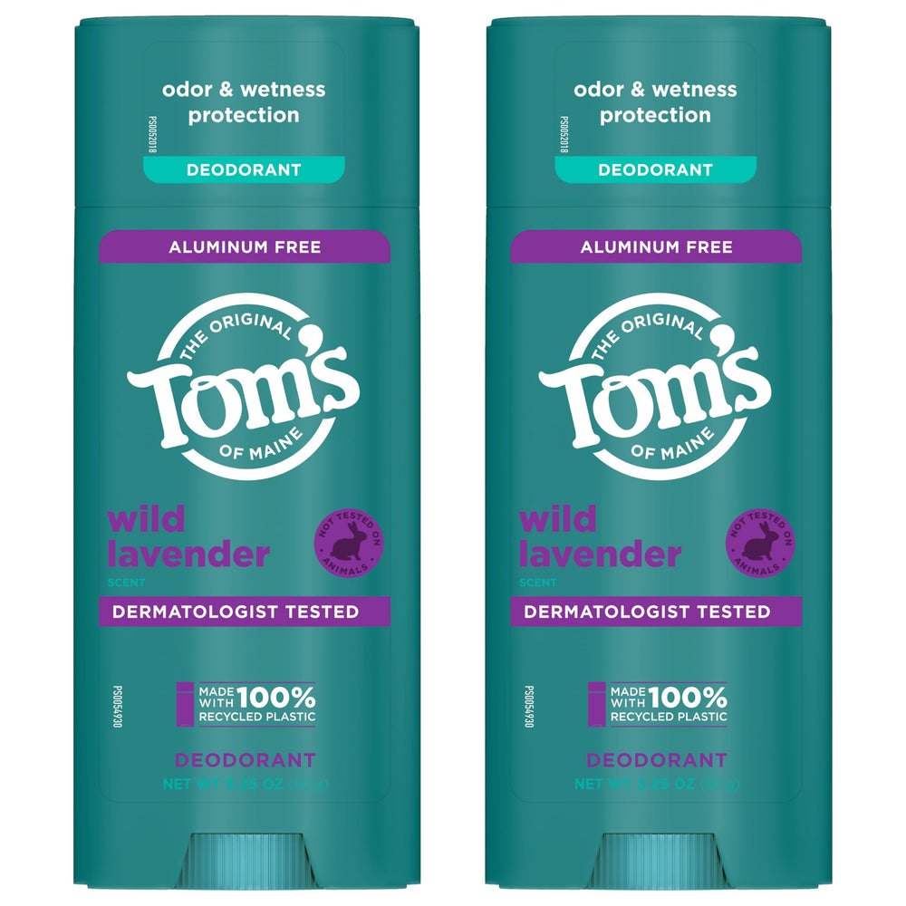 Tom’s of Maine Desodorante Lavanda, envase 100% reciclado: opción consciente para higiene diaria.