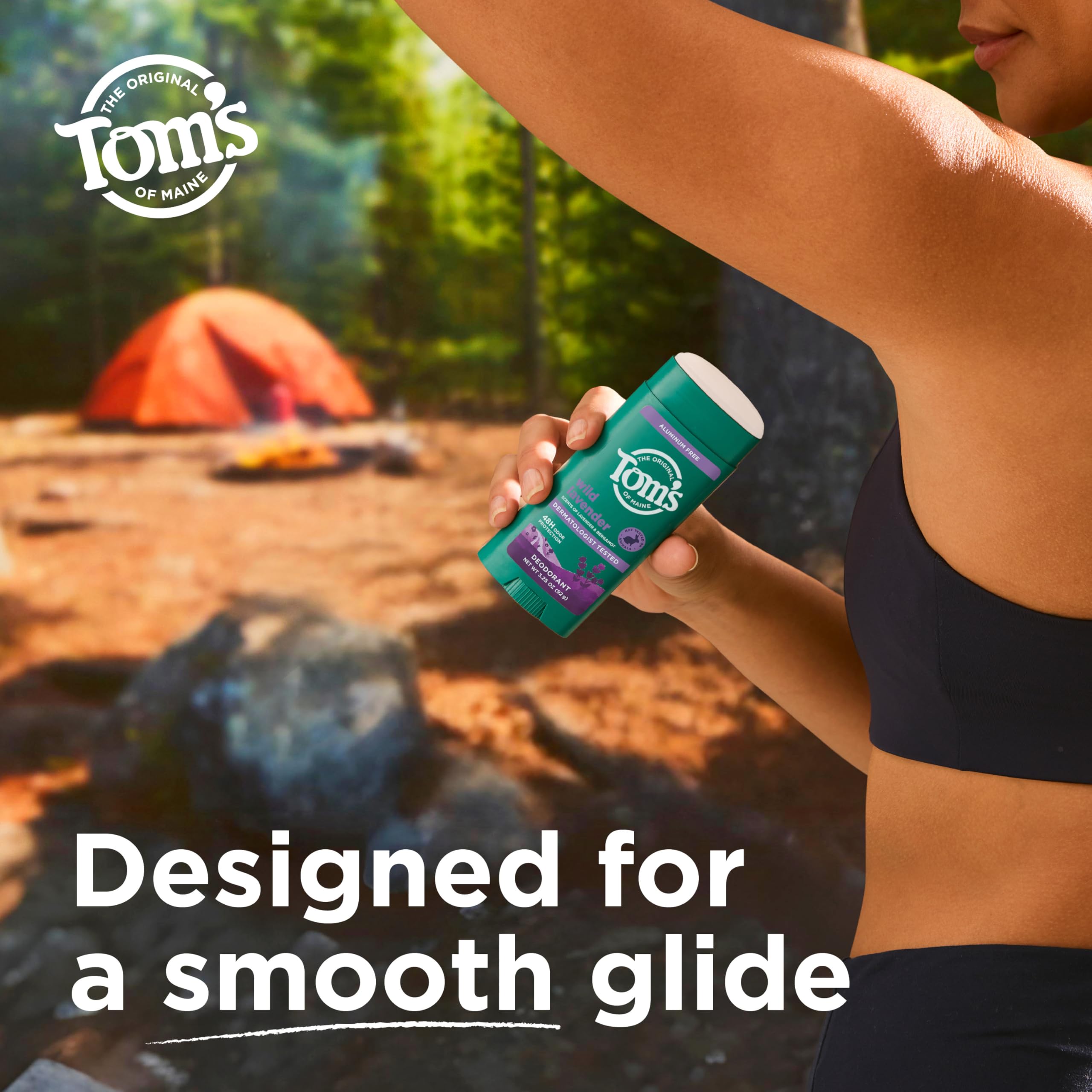 Tom’s of Maine Desodorante Lavanda, sin aluminio: opción natural para protección diaria.