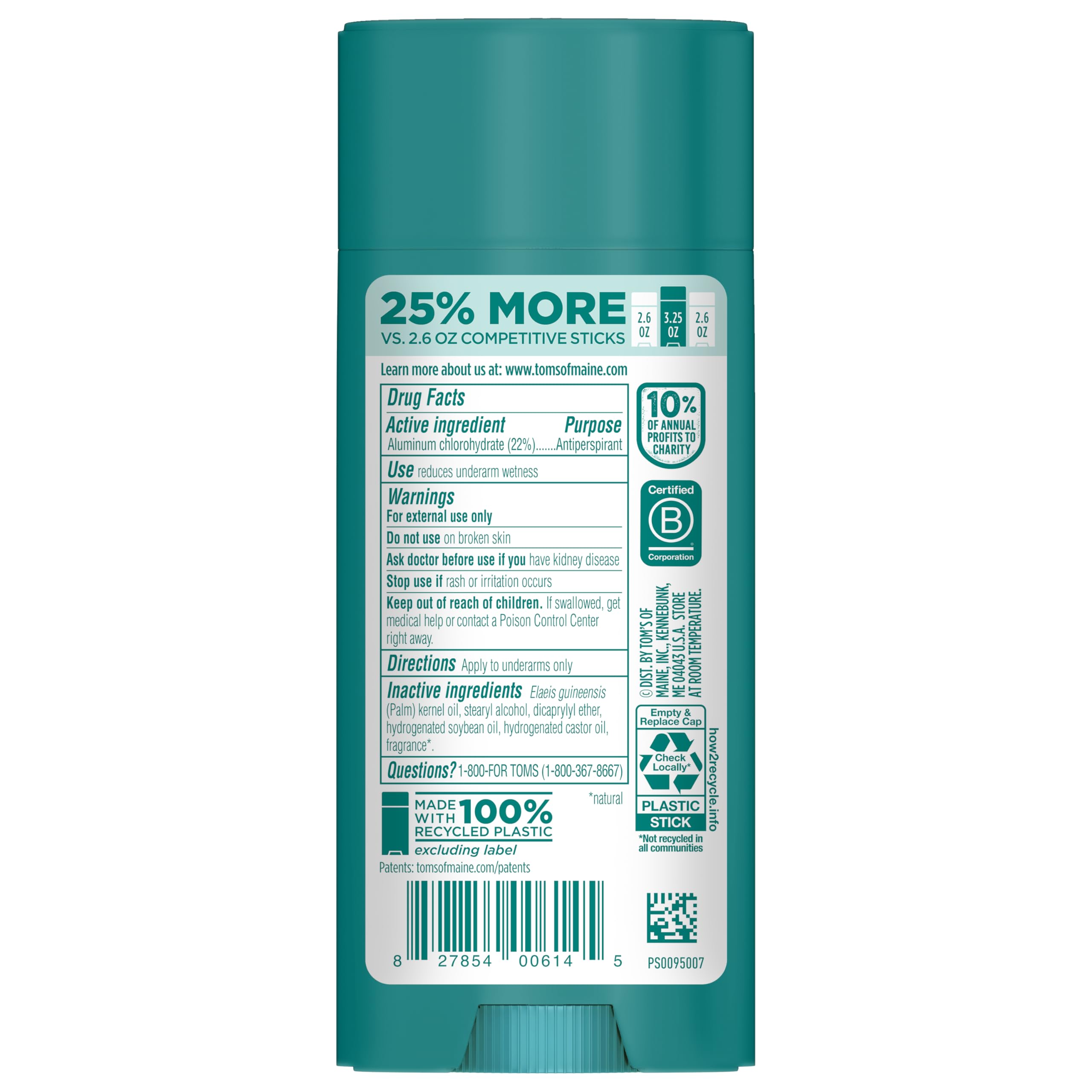 Unisex antiperspirant suitable for everyday active routines.