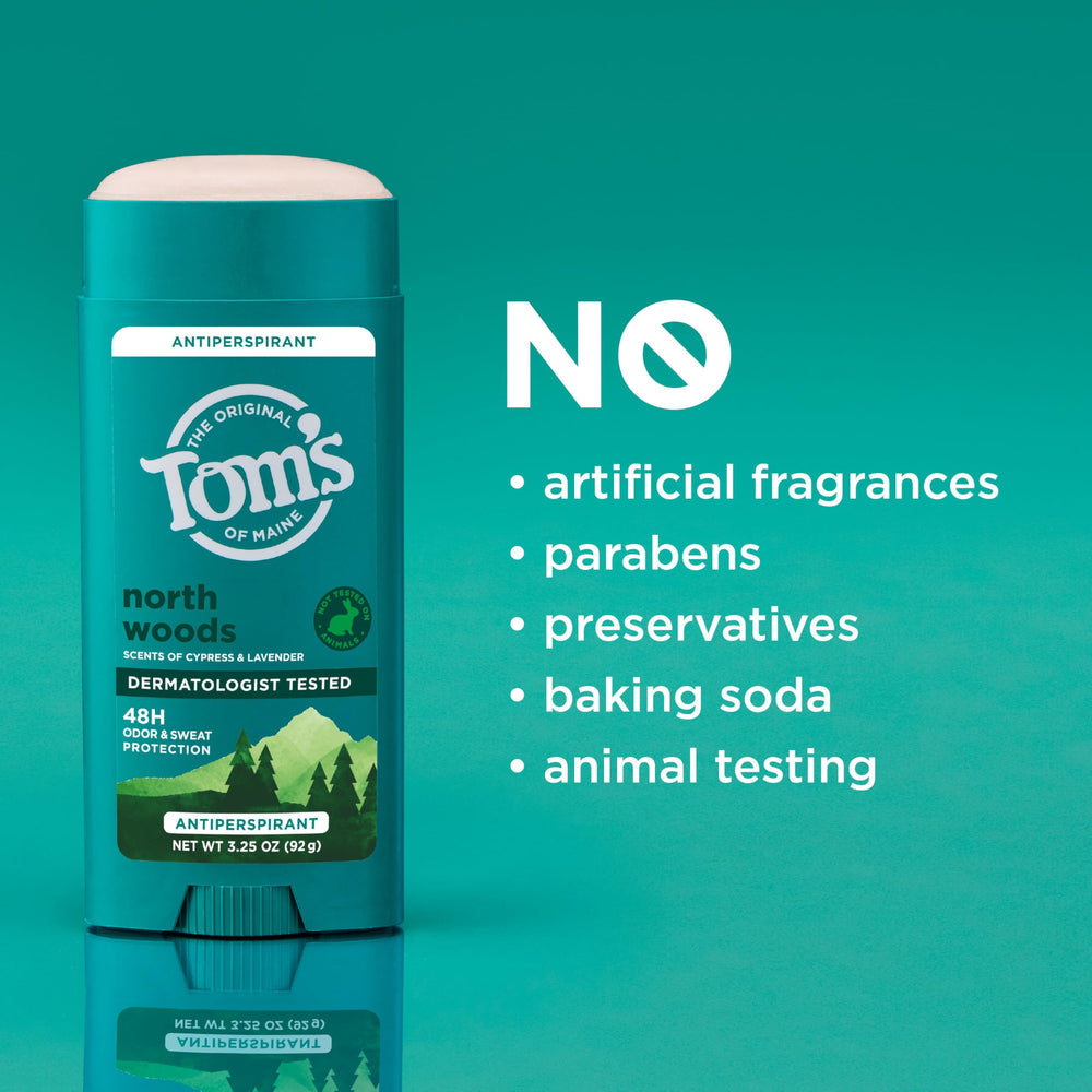 Tom's of Maine not tested on animals logo.