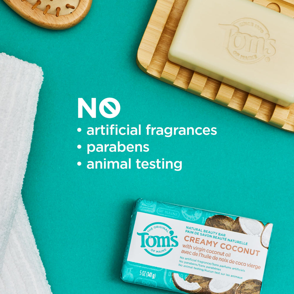 Pack variedad Tom's of Maine: cuatro jabones para toda la familia.