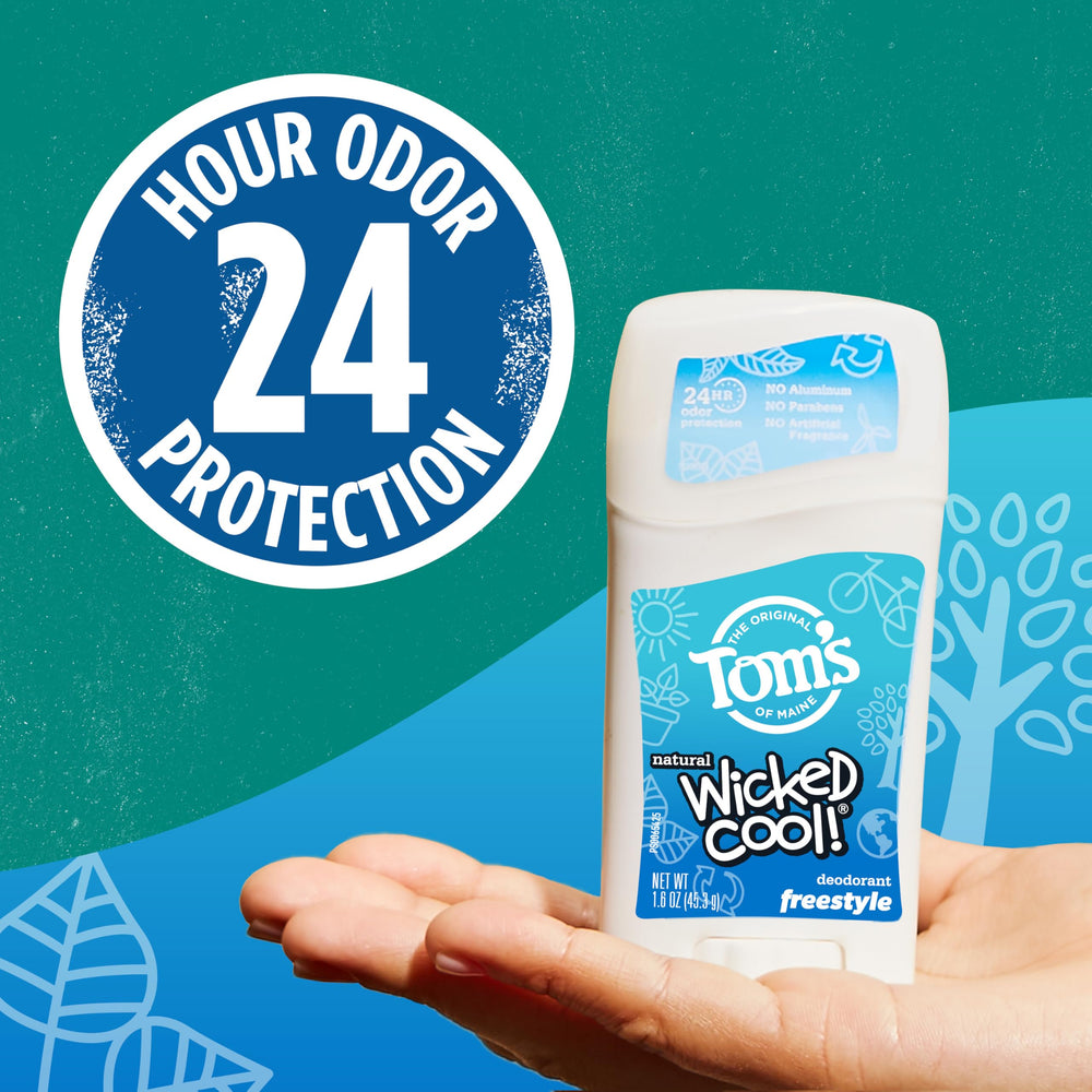 Tom’s of Maine Wicked Cool, desodorante sin artificiales para días activos.