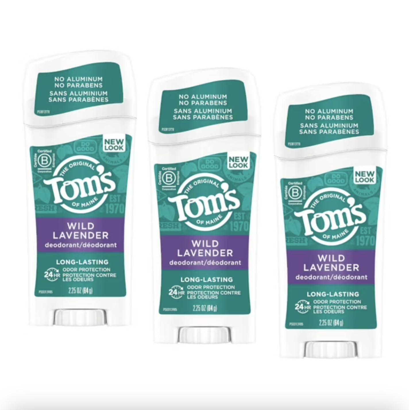 Tom's of Maine Wild Lavender pack shot for daily freshness.