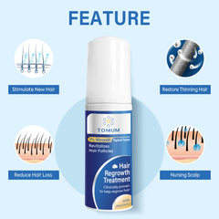 TOMUM Minoxidil Foam delivers no residue after application.