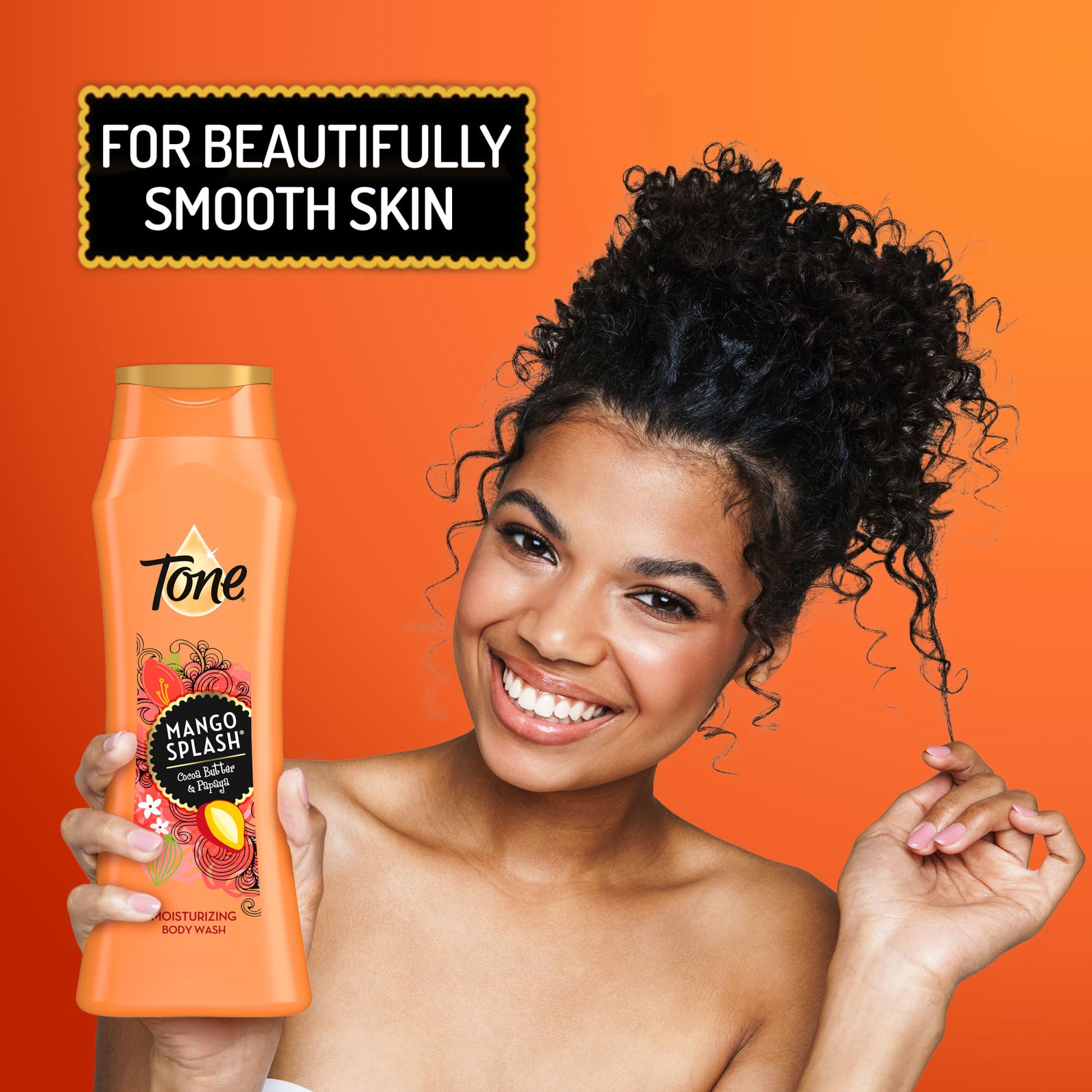 Tone Body Wash Pack of 6 bottles arranged for convenient daily routine.
