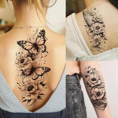 Tatuajes realistas Toneoldshu para manga media, fáciles de aplicar.