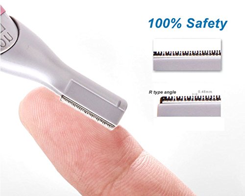 Tongtletech mini rotatable lady shaver rotating-head for reaching difficult areas