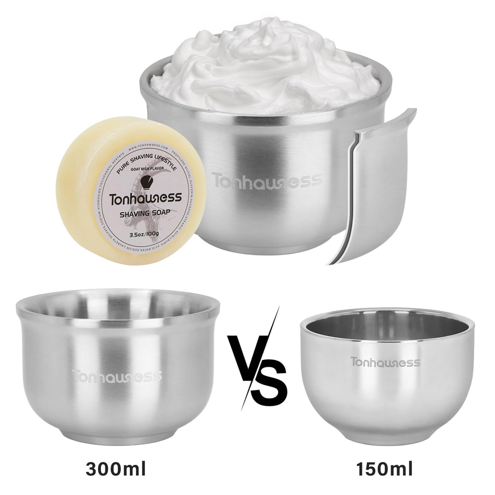 Tonhawness shaving soap for rich lather and luxurious prep.