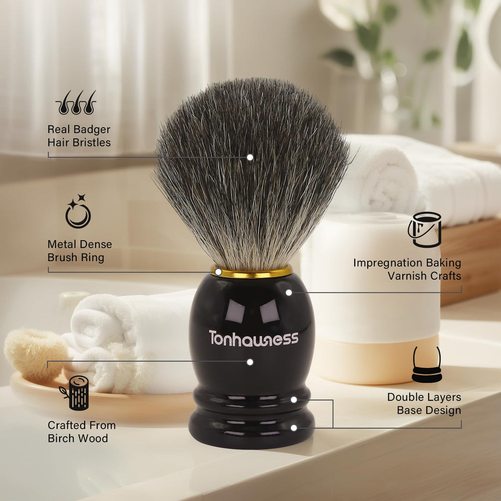 Tonhawness stainless steel shaving bowl offers stable lathering and durability.