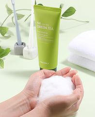 TONYMOLY Chok Chok Green Tea Aplicación en Mano: facilita rutina diaria de limpieza.