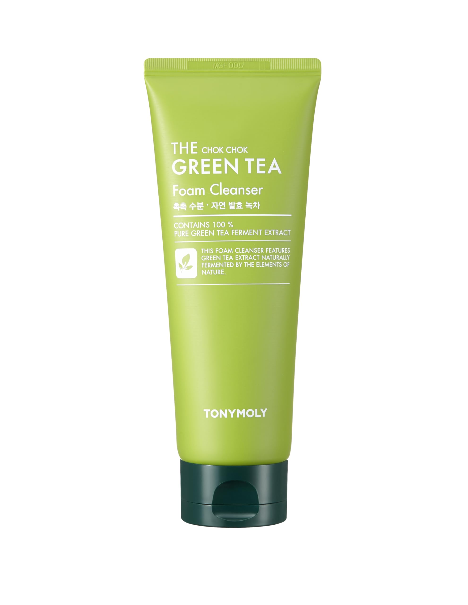TONYMOLY Chok Chok Green Tea Botella: limpiador facial suave que hidrata al uso diario.
