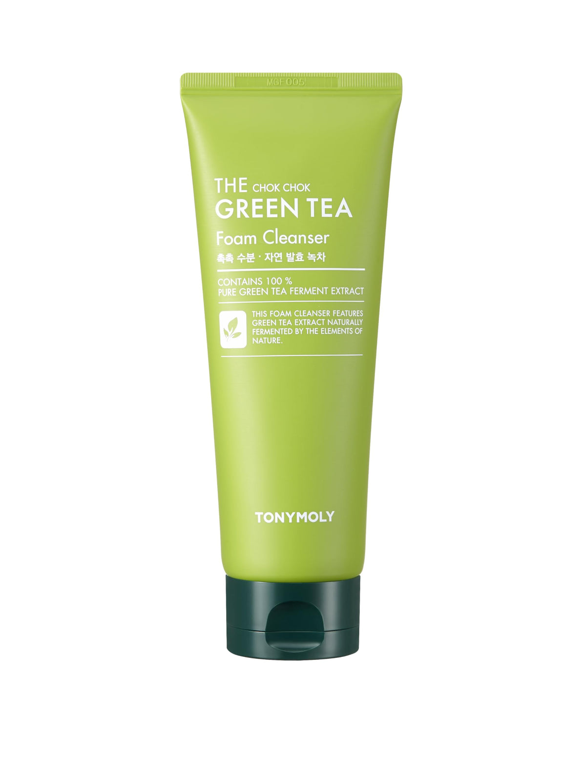 TONYMOLY Chok Chok Green Tea Botella: limpiador facial suave que hidrata al uso diario.