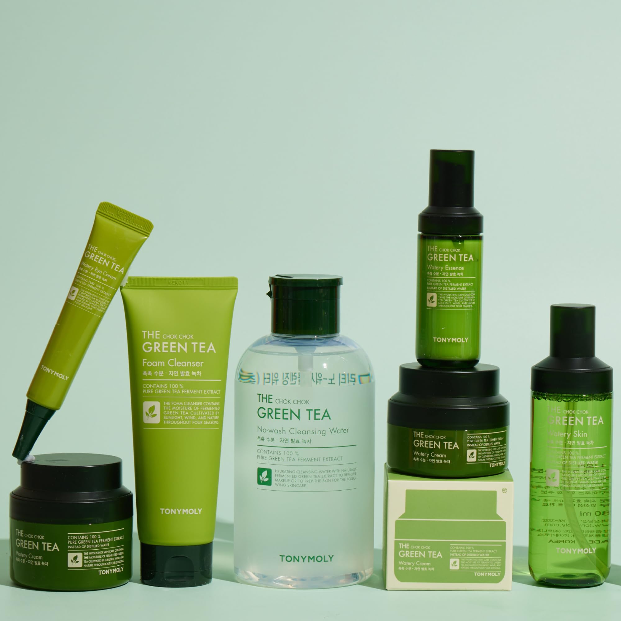 TONYMOLY Chok Chok Green Tea Textura Suave: limpia sin resecar y mantiene equilibrio.