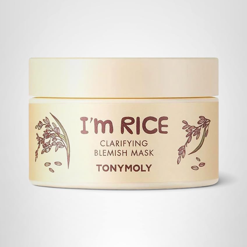 TONYMOLY Máscara de Arroz: empaque atractivo que resalta ingredientes naturales.
