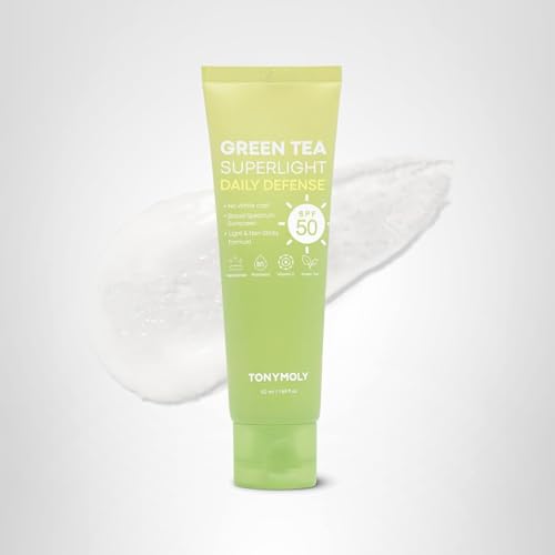 TONYMOLY Green Tea Sunscreen tube design for easy daily use.